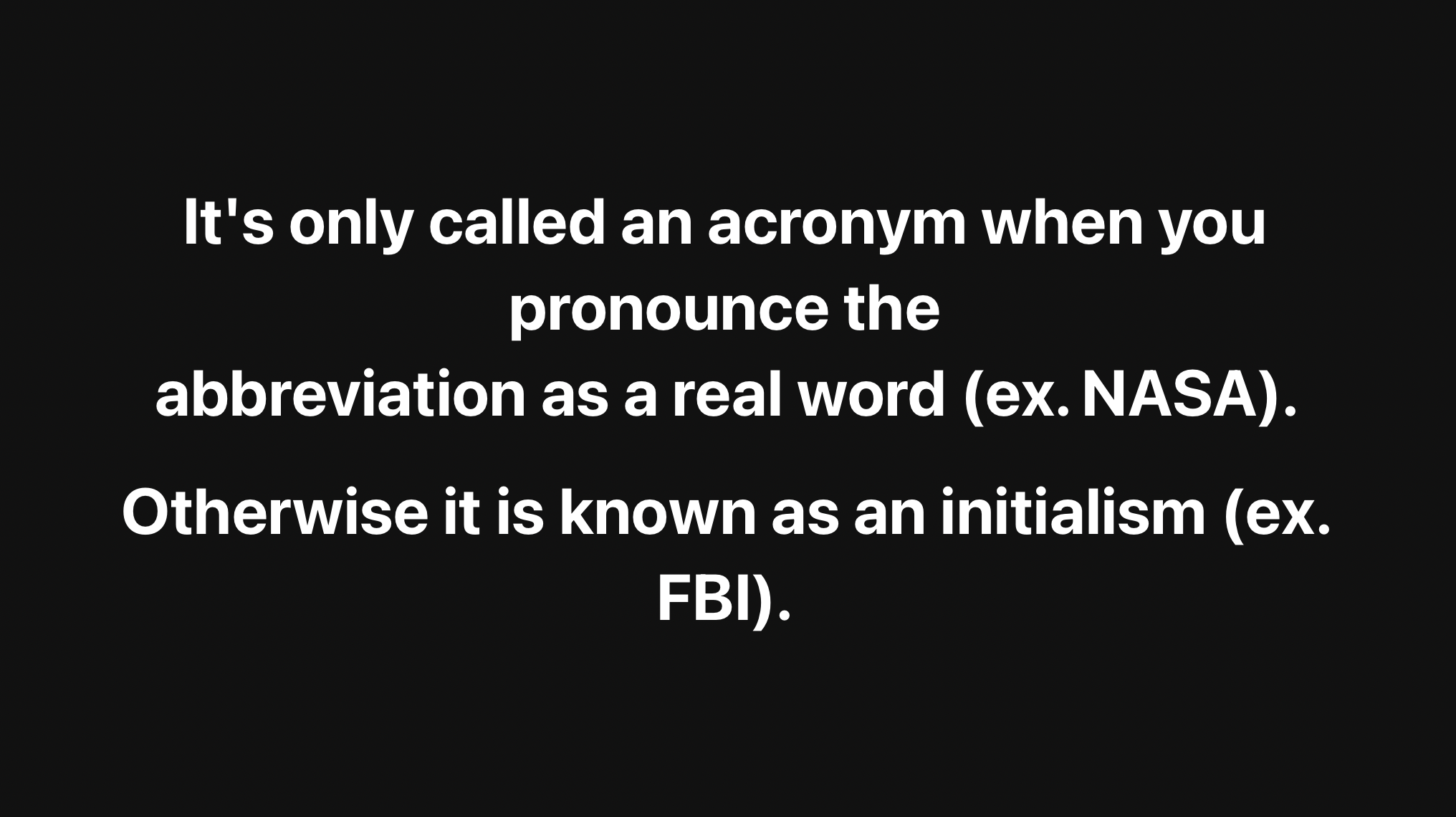 acronym